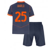 Inter Milan Manuel Akanji #25 Koszulka Trzecia dzieci 2025-26 Krótki Rękaw (+ krótkie spodenki)